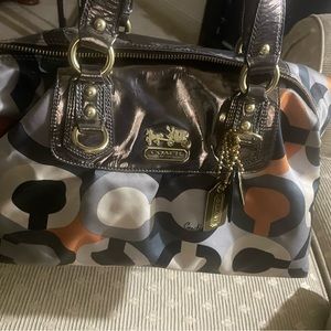 Coach Signature Madison OP Satin bag. Excellent condition.
